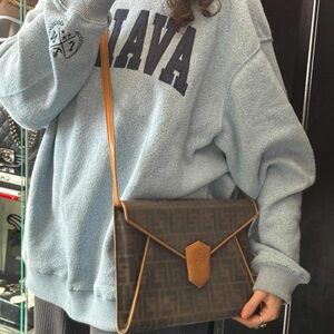 Fendi Brown and Tan Crossbody Bag